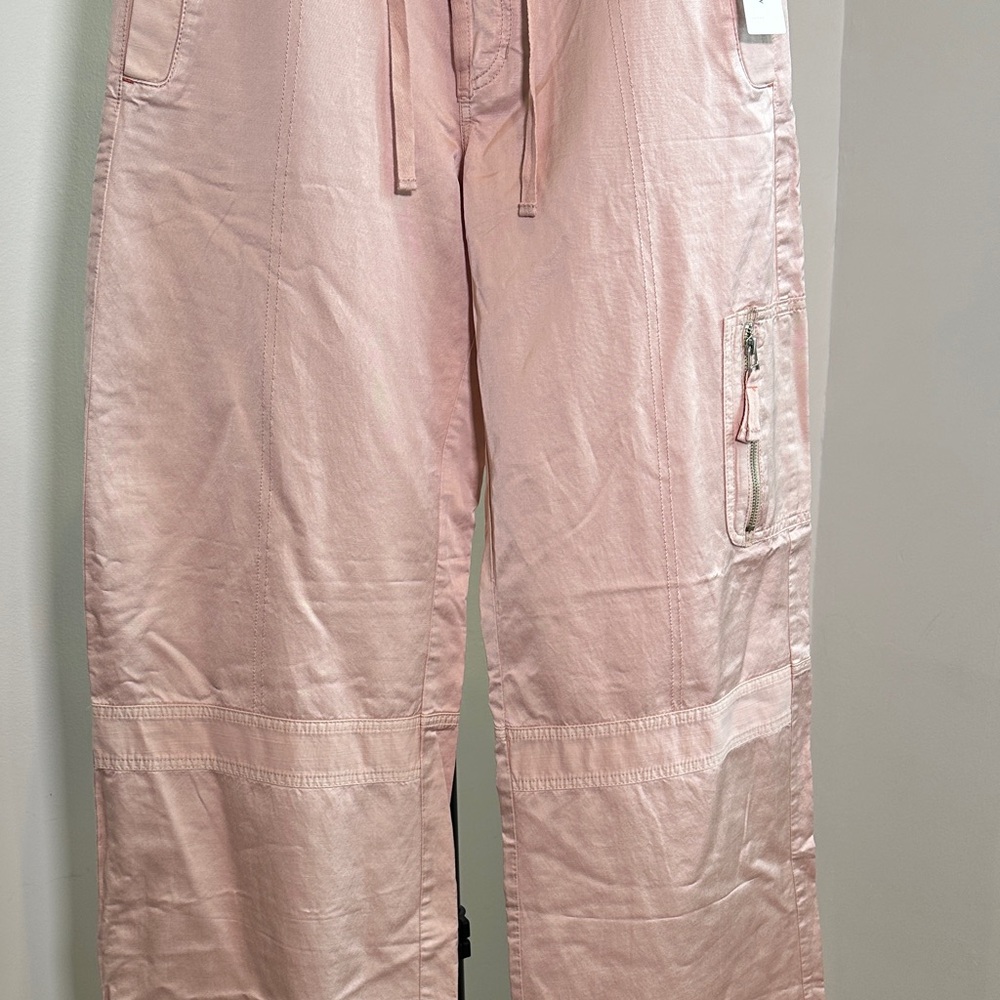 Anthropologie Blush Pink Cargo Pants. PILCRO - Picture 3 of 14